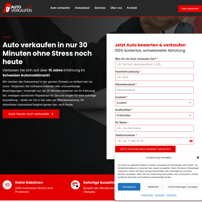 Autoankauf aller Art in der Schweiz